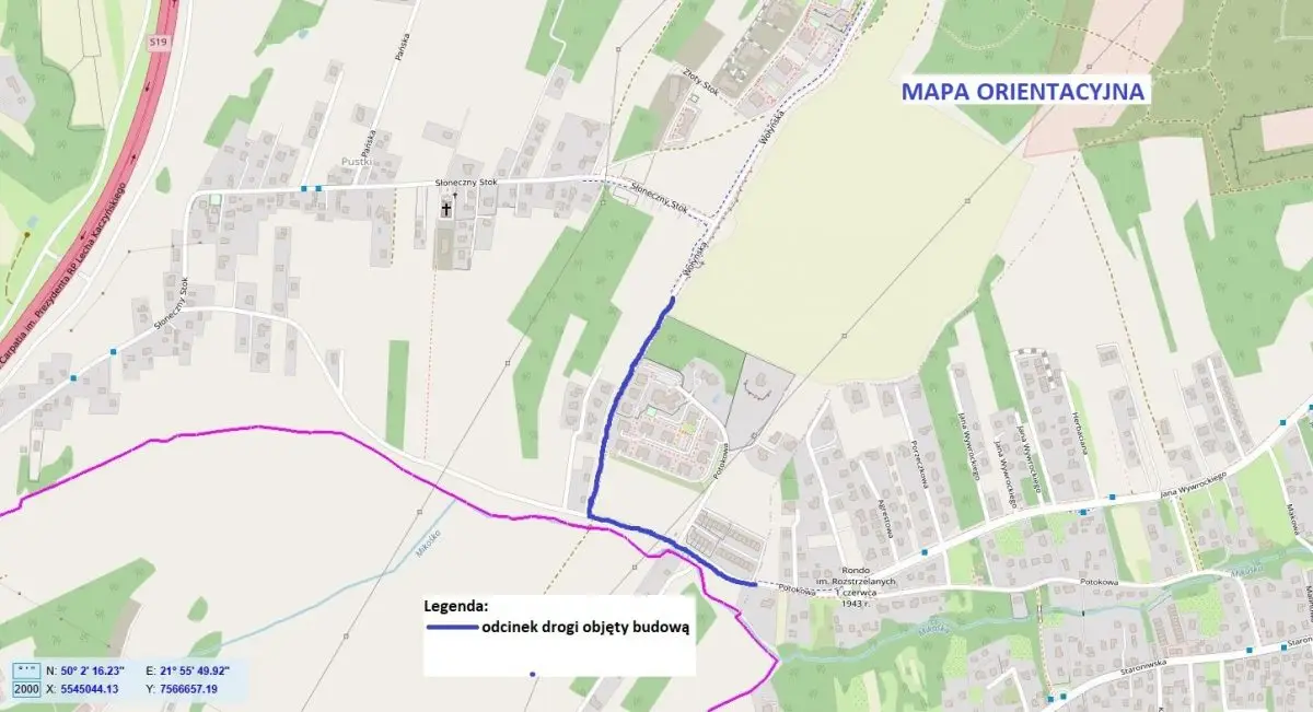 Rozpoczęcie budowy dróg KDZ, KDL1, KDL2 łączących ul. Wołyńską z ul. Potokową – Etap II
