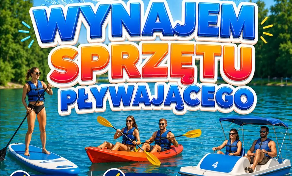 Wynajem sprzętu wodnego na Kąpielisku Miejskim Żwirownia
