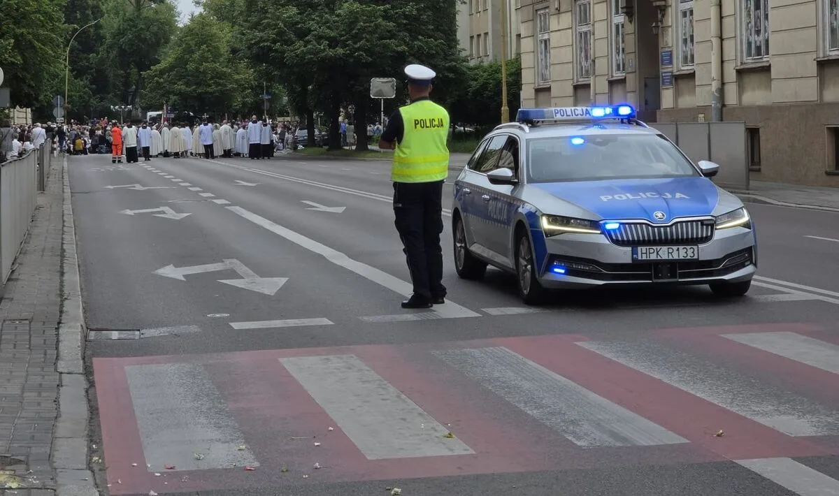 Policja zabezpieczała procesje i koncert z okazji Bożego Ciała