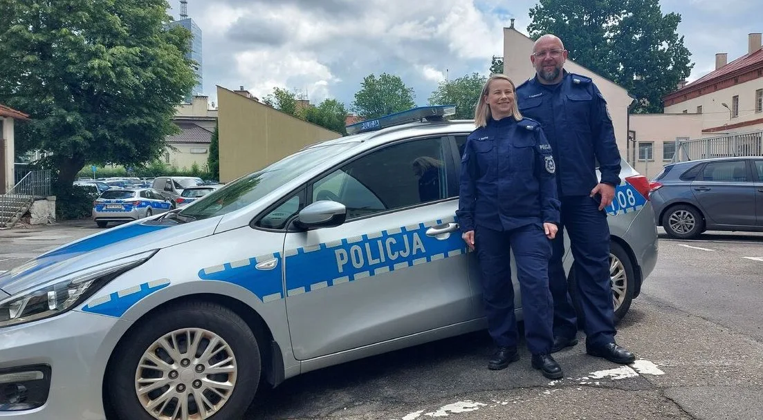 Podziękowania dla policjantów za pomoc w nagłej sytuacji