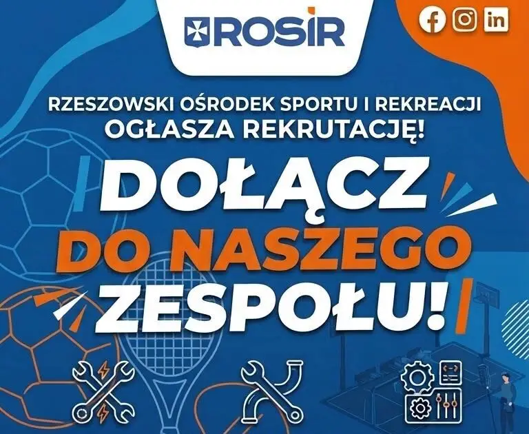 Rzeszowski Ośrodek Sportu i Rekreacji prowadzi rekrutację