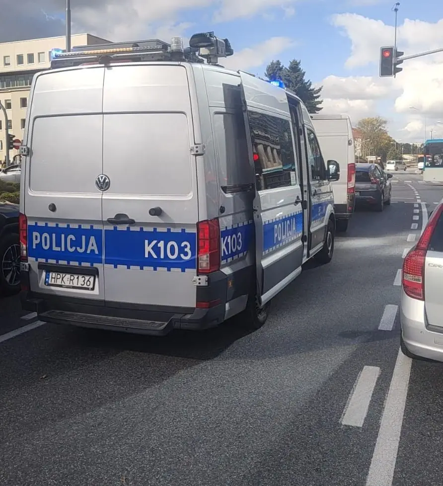 Wypadek na Rondzie Dmowskiego w Rzeszowie
