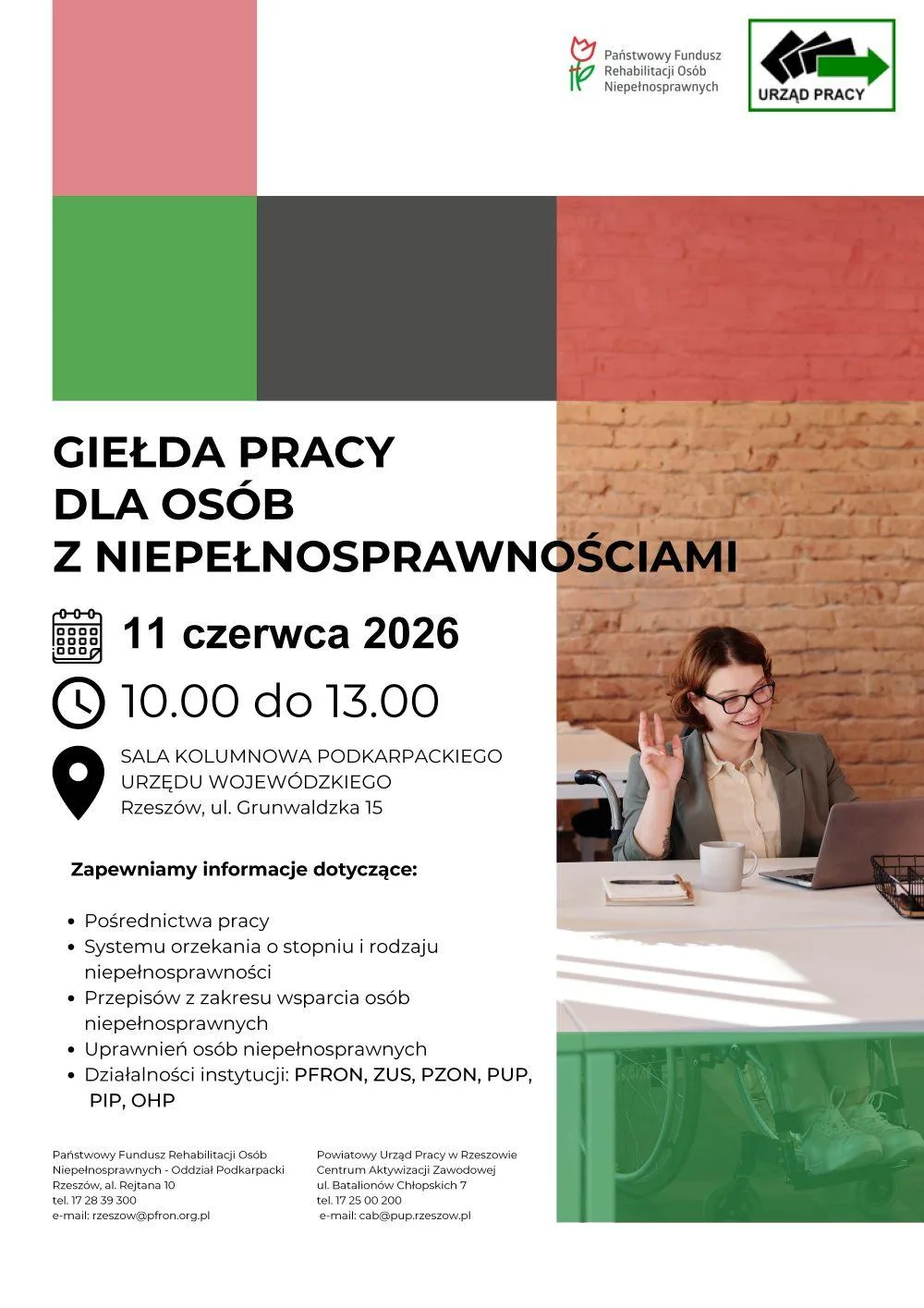 Giełda Pracy dla osób z niepełnosprawnościami w Rzeszowie
