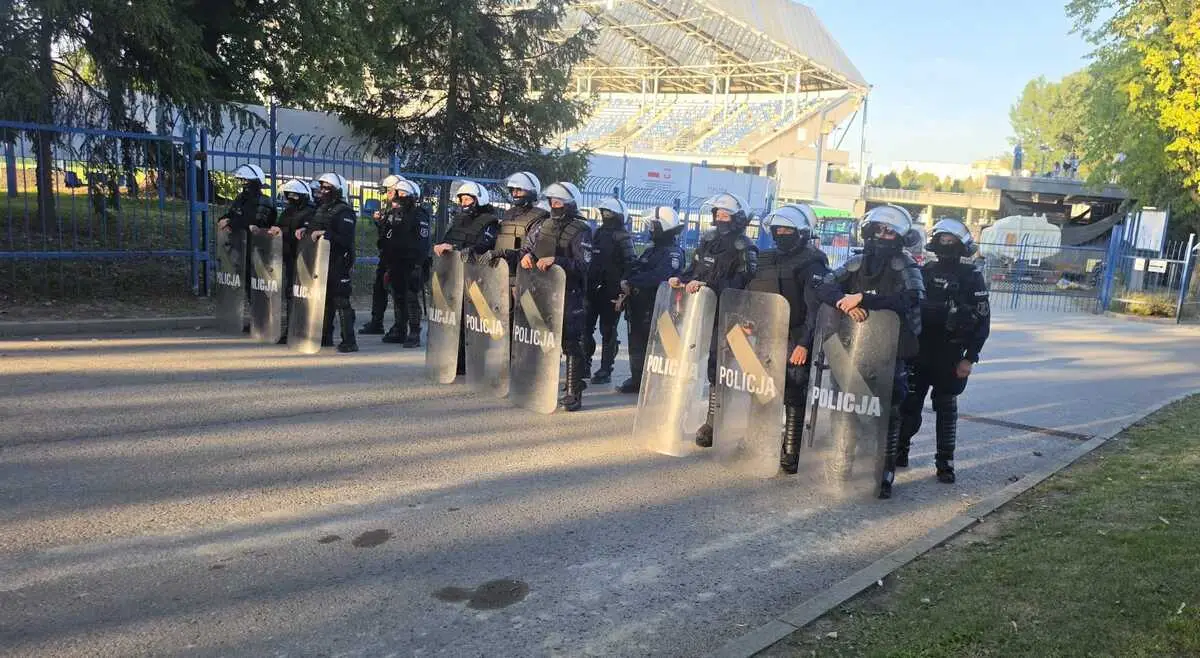 Policja zabezpieczała mecz Resovii Rzeszów z GKS-em Tychy