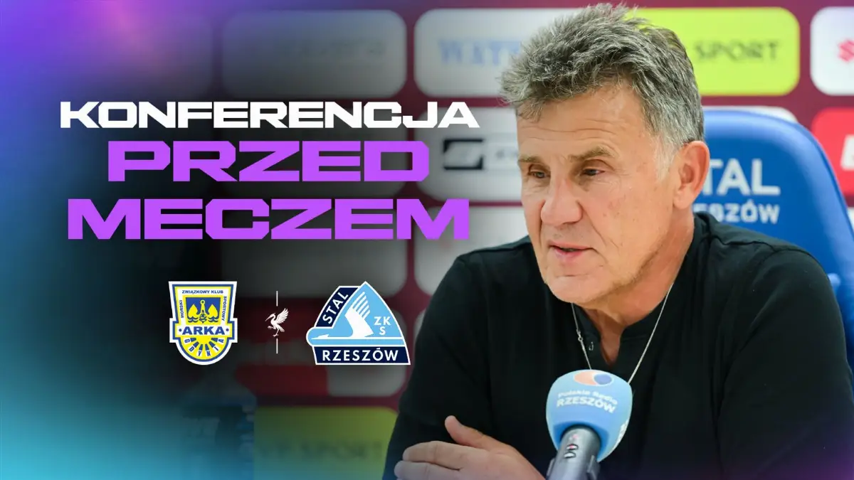 Konferencja prasowa przed meczem Arka Gdynia kontra Stal Rzeszów