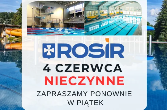 Boże Ciało – zamknięcie obiektów ROSiR